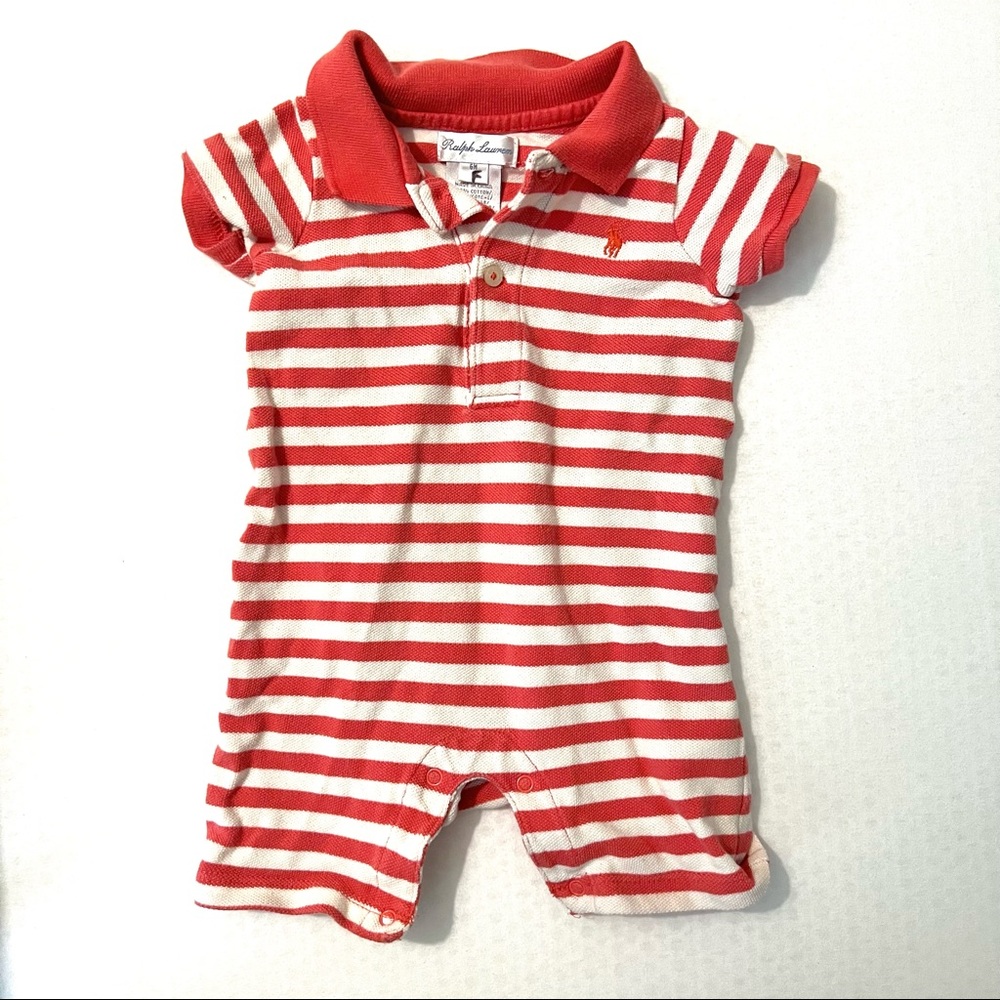 Ralph Lauren stripe polo romper